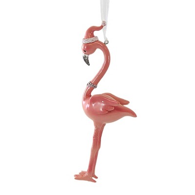 Kurt S. Adler 6.0 Inch Pink Flamingo Ornament Stilt-Like Legs Birds Tree Ornaments