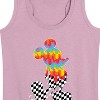 Women's - Disney - Mickey Silhouette Drip Checker Graphic Racerback Tank - 2 of 4