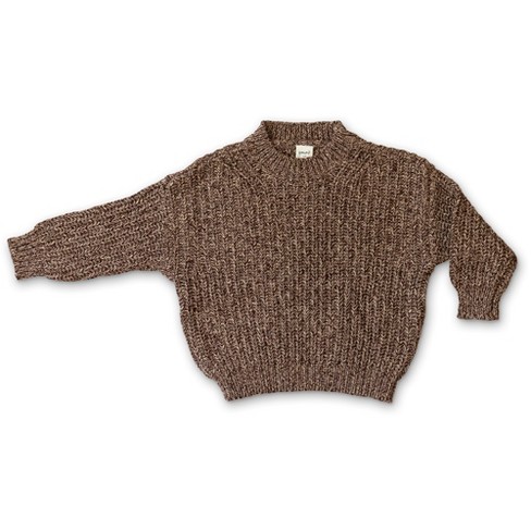 Goumikids Toddler Organic Cotton Chunky Knit Sweater - Bark 2t-3t : Target