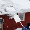 VEVOR Snow Roof Rake, 30ft Reach Aluminium Roof Shovel with Slide Cloth, Premium 19" Blade Snow Removal Tool, Safe on Roof with Roll Wheels - 2 of 4