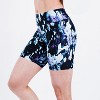 Calypsa Women's Chlorine Resistant High Waisted Mid-Thigh Swim Shorts - 3 of 4