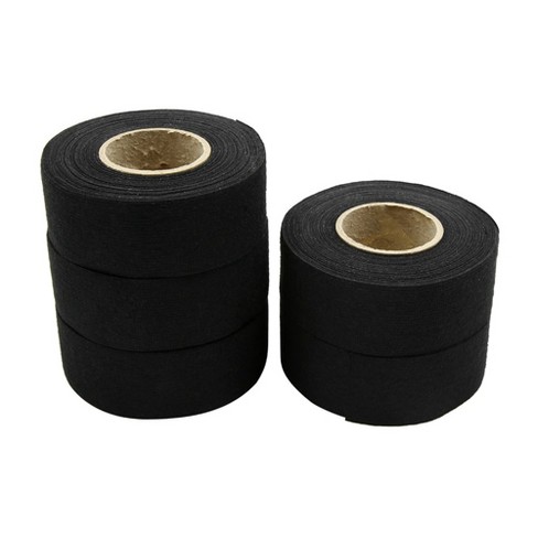 Unique Bargains Adhesive Cloth Fabric Car Wire Harness Looms Tape 1.26 x 590.55 Length Black 5 Pcs