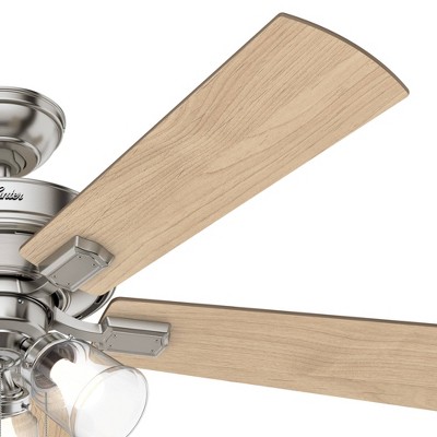 52'' Brushed Nickel Ceiling Fan with LED Lights