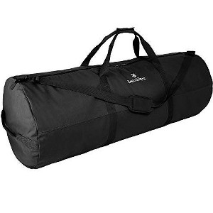 Bear & Bark Extra Large Duffle Bag - Black 56"x22" - 348.8L - Canvas Military and Army Cargo Style Duffel Tote for Men and Women - 1 of 4