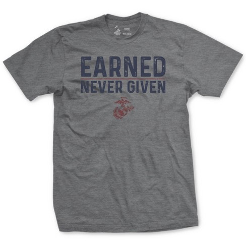 OUTSIDE THE WIRE Leatherneck for Life Earned Never Given Vintage T-Shirt - image 1 of 2