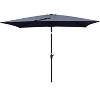 Okak 6 x 9ft Outdoor Patio Waterproof Umbrella with Push Button Tilt Market Table Umbrella with Crank without flap for Pool Backyard Garden - 3 of 4