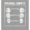 Gym Culture Personal Growth Crew Neck Long Sleeve Heather Gray Adult Tee - 2 of 2