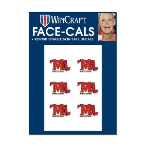 NCAA 2025 Face Decals 6pk - 1 of 3
