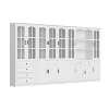 Famapy White Elegant Pantry Multifunctional Glass Display Kitchen and Dining Cabinets - 2 of 4