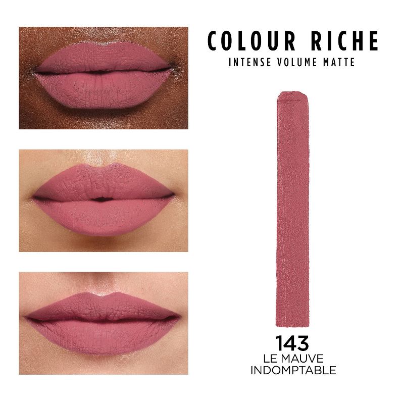 L'Oreal Paris Colour Riche Intense Volume Matte Lipstick - 0.06oz, 3 of 6
