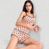 Anna-Kaci Lounge Women's Star Print Cami and Shorts Pajama Set with Contrast Trim and Lettuce Hem - 3 of 4