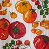 tagltd Set of 2 Heirloom Tomato Print with Coordinaton Plum and Yellow Plaid Cotton   Kitchen Dishtowels 26L x 18W in. - 2 of 3
