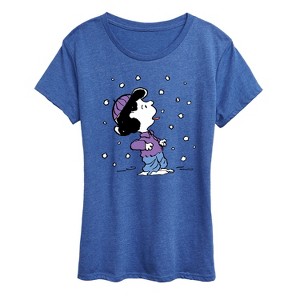 Women's - Peanuts - Lucy Snow Short Sleeve Graphic T-Shirt - 1 of 4