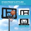 Sevobal Basketball Hoops Portable Basketball Goal System Adjustable Height with Stable Base for Outdoor Gym Backyard Patio, Black, 44"*44"*120" - 2 of 4