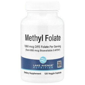 Lake Avenue Nutrition Methyl Folate, 800 mcg, 120 Veggie Capsules - 1 of 3
