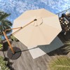 GRANDPATIO Offset 10Ft Cantilever Umbrella 360 Rotation with Cross Base - 2 of 4