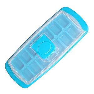 Handy Housewares Anti-Spill 14-Cubes Covered Ice Cube Tray with Easy Flip and Fill Lid - 1 of 4
