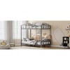 Loft Bed Twin Size with Ladder and High-Arched Guardrail, Sturdy Metal Slats, Space-Saving Design, Modern Decor Style, Easy Assembly, Matte Gray - 4 of 4