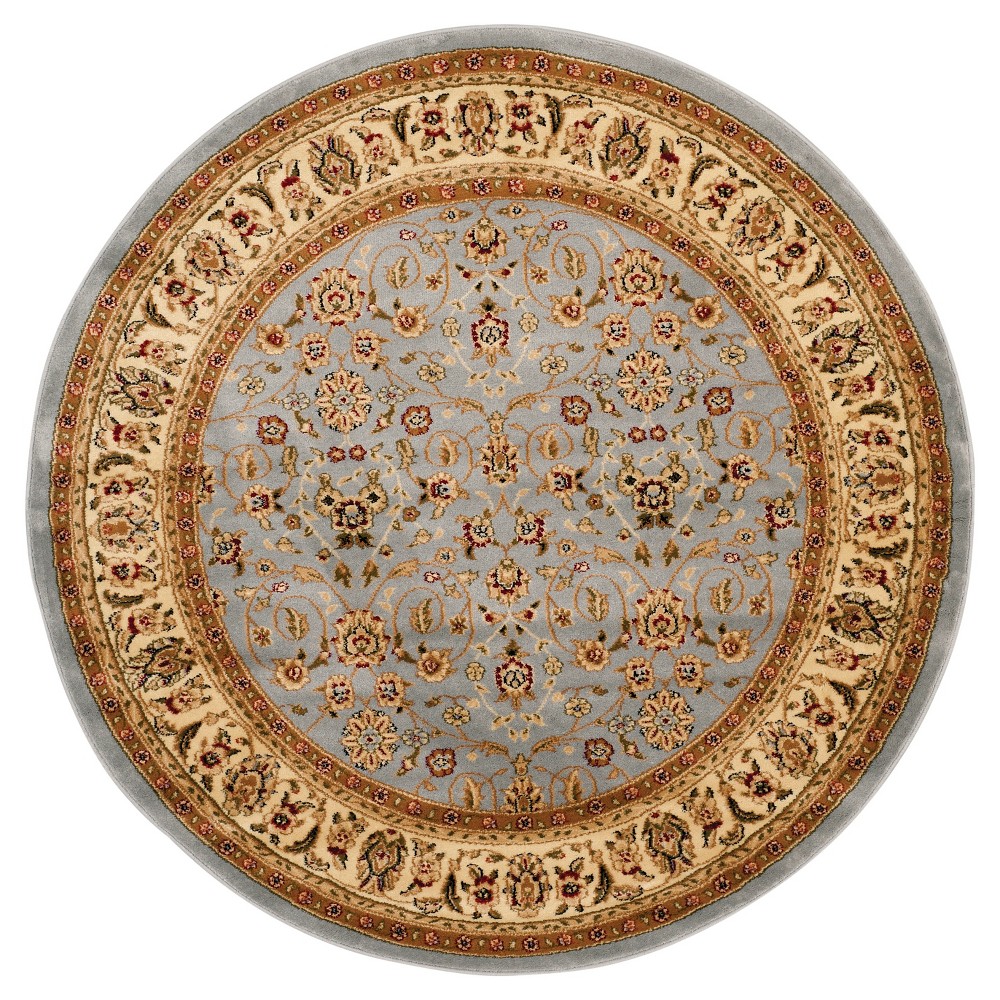 7' Holly Round Area Rug Light Blue/Ivory - Safavieh