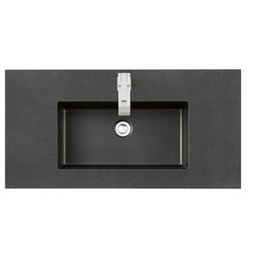 James Martin Signature Vanities & 35.4" Single Sink Top, Charcoal Black - 1 of 1