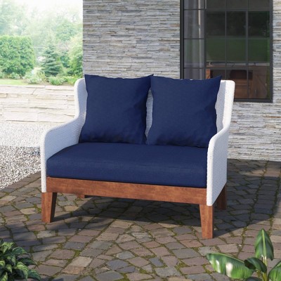 Outdoor Loveseat with Cushions - Navy - TK Classics