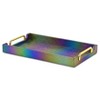 HomeRoots 16" Rainbow Faux Shagreen Serving Tray With Handles - 4 of 4