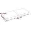 vidaXL Table Top, Light Brown 47.2"x23.6"x(0.8"-1.6") Treated Solid Wood Live Edge - 3 of 4