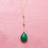 Ross-Simons 10.00 Carat Emerald Y-Necklace in 14kt Yellow Gold - 4 of 4