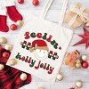 City Creek Prints Feelin' Holly Jolly Canvas Tote Bag - 15x16 - Natural - 2 of 2