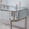 DOMETOUR 39'' Mirrored Makeup Vanity Table with Stainless Steel Base, 2 Drawers, Versatile Desk for Bedroom & Office, Silver - 4 of 4