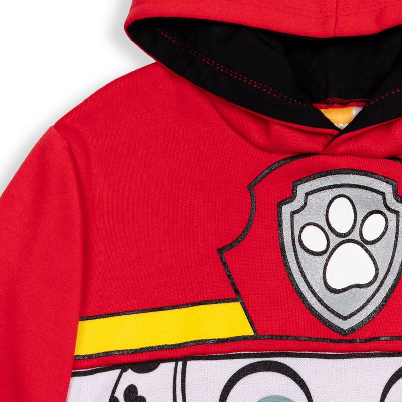 Paw Patrol Chase Marshall Rubble Zuma Fleece Pullover Hoodie Toddler to Little Kid, 2 of 8