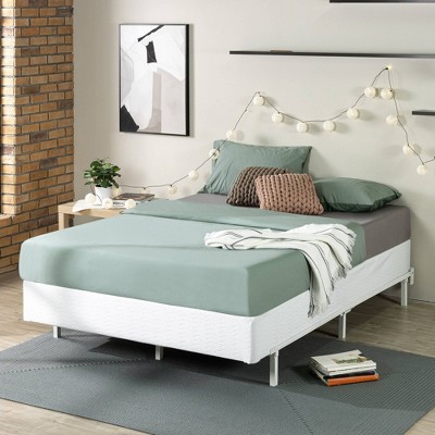 Twin Gray Metal Smart Box Spring with Quick Assembly