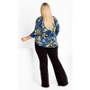 Avenue Women's Plus Size Top Fiona Zip Print - 4 of 4