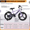 KWPZQEB 16/18" Sporty Kids Bike, Child Bike w/ High Carbon Steel Frame & Training Wheels, Bicycles w/ Adjustable Saddle & Water Bottle for Boys&Girls - 4 of 4