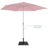 Costway 20'' Square Patio Umbrella Base Weighted 35 LBS Outdoor Market Stand Footpads - image 2 of 4