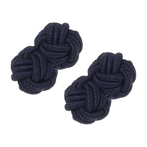 Unique Bargains Elastic Fabric Silk Knot Cufflinks for Men - 1 of 4