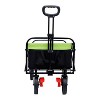 150L Collapsible Wagon Cart Foldable, Utility Garden Wagon with 360lbs Weight Capacity, Heavy Duty Portable Sport Wagon with Wheels - 3 of 4