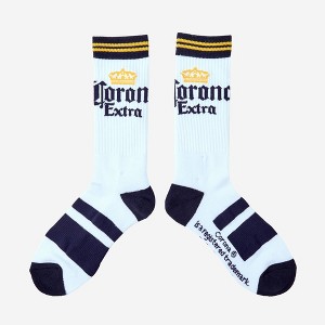 Men's Corona Athletic Crew Socks - Off-White 6-12 - 1 of 3