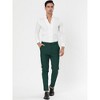 Lars Amadeus Men's Dress Striped Slim Fit Flat Front Business Trousers - 3 of 4