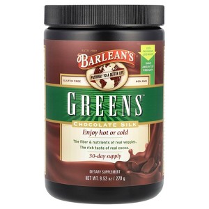 Barlean's Greens™, Chocolate Silk, 9.52 oz (270 g) - 1 of 4