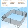 Swimming Pool Fences for Inground Pools, Easy DIY Installation Pool Safety Fence with Legs, 340 GMS Teslin PVC Mesh Protects Kids and Pets - 3 of 4