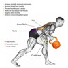Naysaye Kettlebell Vinyl Coated Strength Training Weight Comfortable Grip for Home Gym - 2 of 4