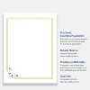 Avery 8.5" x 11" Cards, Gold Double Border with Florals, 10 ct - 3 of 4