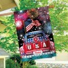USA Pickup Patriotic House Flag Fireworks Fourth of July 28"x40" Briarwood Lane - 4 of 4