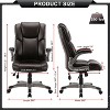 COLAMY Ergonomic Office Chair 300lbs with Inflatable Lumbar Support - 3 of 4