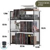 MOEPISY 4 Tier Large Record Player Stand, Holds Up to 380-450 Albums - 4 of 4
