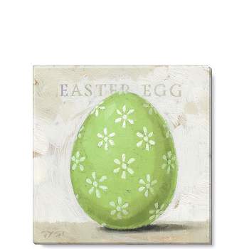 Sullivans Darren Gygi Easter Egg (Green) Canvas, Museum Quality Giclee Print, Gallery Wrapped, Handcrafted in USA
