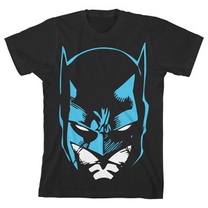 Batman's Head Black T-Shirt Toddler Boy to Youth Boy - 1 of 3