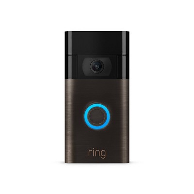 ring video doorbell satin nickel wireless doorbell