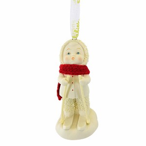 Snowbabies 3.75 In First Time On Skis Ornament Christmas Slopes Snow Winter Tree Ornaments - 1 of 3